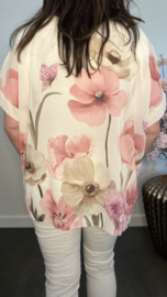 Voile blouse Roos Roze