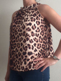 Halter top panter bruin