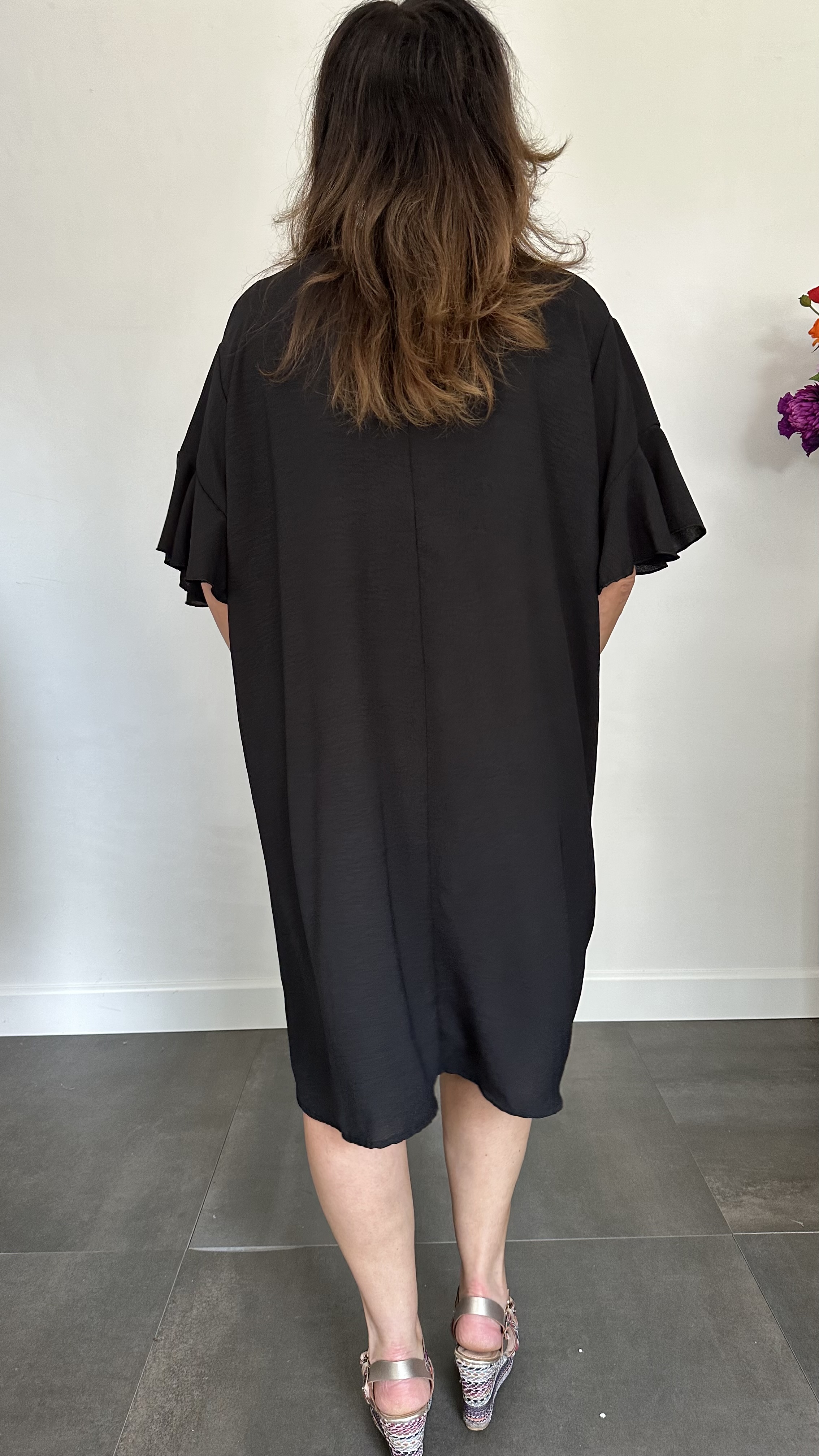 Jurk Niki +Size zwart