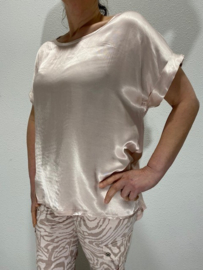 Shirt satijn Wendy roze
