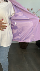 Blazer Marjan met gesmokte mouw lila