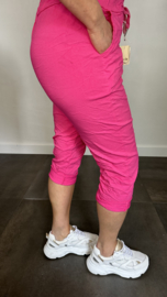 Comfy Capri joggjeans fuchsia +SIZE