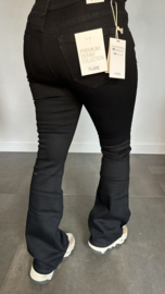 G-smack Jeans flared glitter zwart