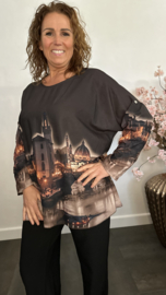 Blouse Bella Donker Bruin