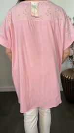 Shirt Jessica met ketting Roze
