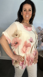 Voile blouse Roos Roze