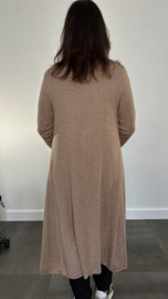 Lang vest viki zilver glitter camel SALE