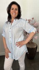 Blouse Naomi IJsblauw