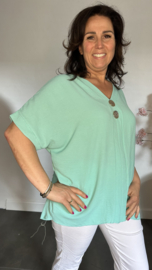 Shirt Kiki met knopen Mint