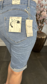 Bermuda stretch Jeans met omslag