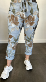 Joggjeans leaves  blauw