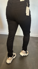B.S. Stretch Jeans high waist zwart