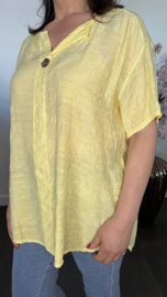 Blouse Silvi flowers Geel