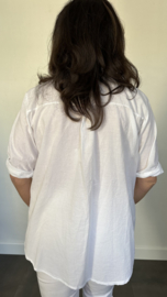 Geborduurde blouse Belle wit