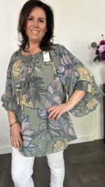 Blouse Veronica +SIZE army