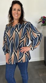 Blouse flames marine