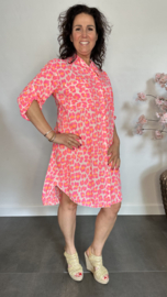 Jurk/ blouse Panter neon