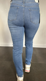 B.S. Jeans HIGH WAIST denim blue