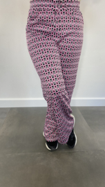 Broek met wijde pijpen elips Fuchsia SALE