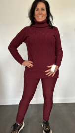Tregging angelia High waist Bordeaux