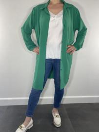 Half lange blouse/ jurk groen