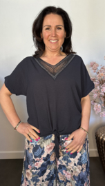 Top met knoop Sparkle Marine