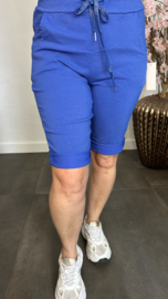 Korte joggjeans Kobalt