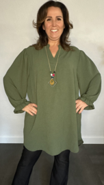Tuniek Maya lange mouw +SIZE army