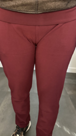Tregging met fleece gevoerd en glitter detail Bordeaux