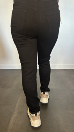 B.S. Stretch Jeans high waist zwart