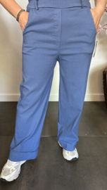 Highwaist WIDE LEG jogger Jeans blauw