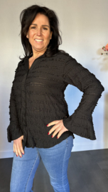 Blouse Ruffles zwart