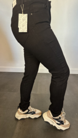 B.S. Stretch Jeans high waist zwart