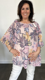 Blouse Veronica +SIZE roze