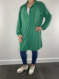 Half lange blouse/ jurk groen