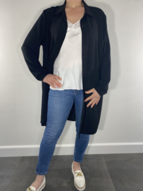Half lange blouse/ jurk zwart