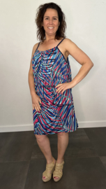 Jurkje met spaghettibandjes  new fanatsia blauw /mint +SIZE