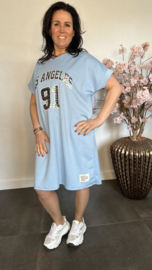 Sweaterdress Los Angeles IJsblauw