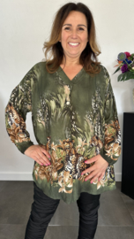 Blouse met panters army