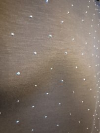 Tuniek/jurk zilver glitter Taupe