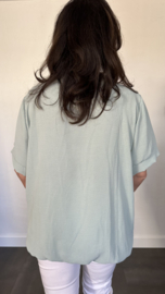 Top Maya korte mouw +SIZE licht groen