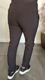 Tregging met fleece gevoerd en glitter detail Choco
