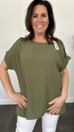 Shirt Lidya met knoopjes +Size army