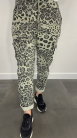 Cargo joggjeans panter leger groen
