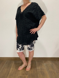 Broderie tuniek zwart