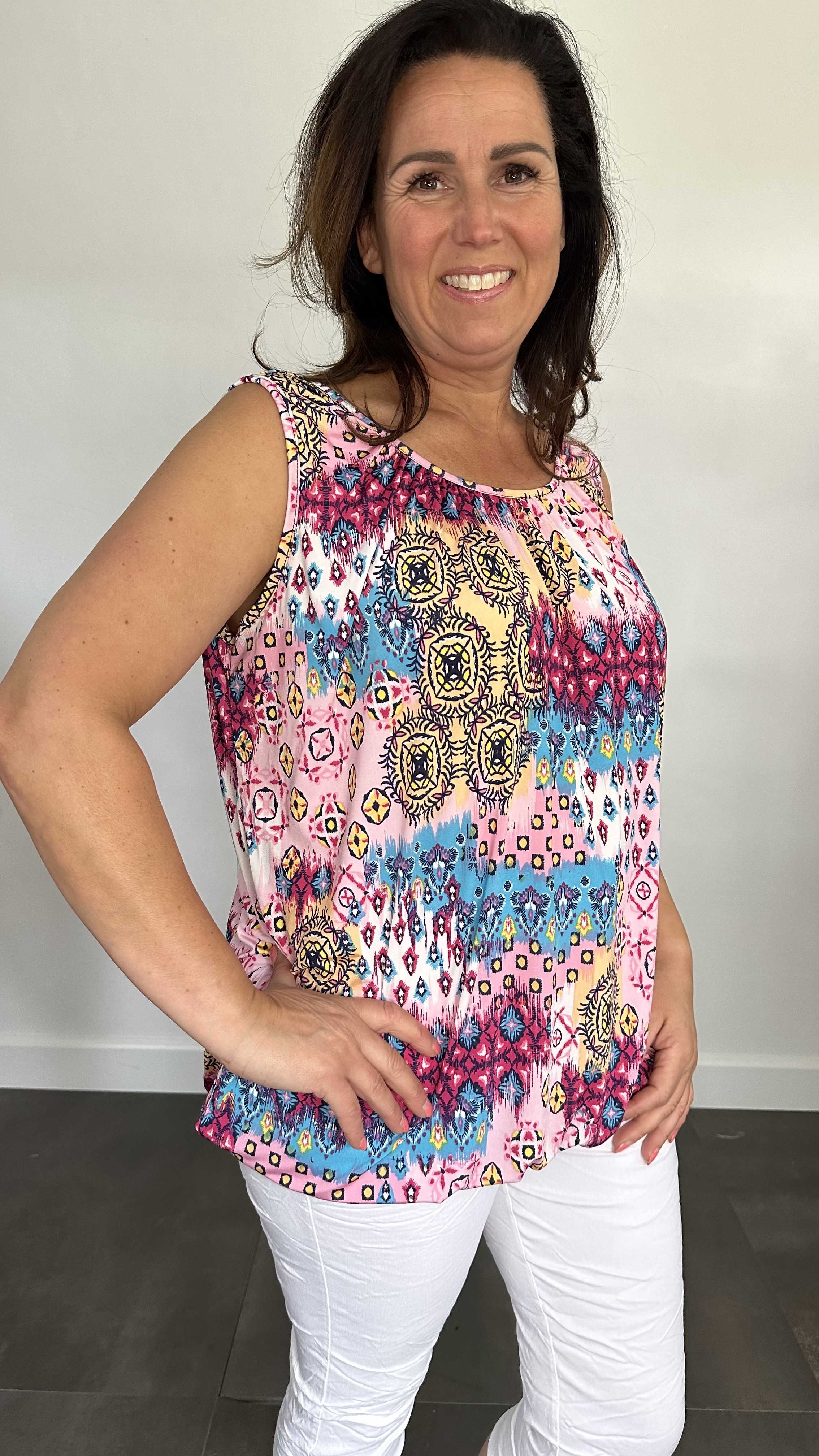 Ballon top inca fantasy roze
