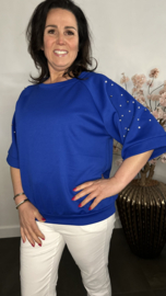Sweatshirt parels Kobalt