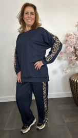 2-Delig comfy pak met panter bies Marine
