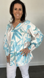 Soft top Nina blossom turquoise