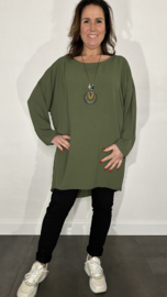 Tuniek Roza met ketting army
